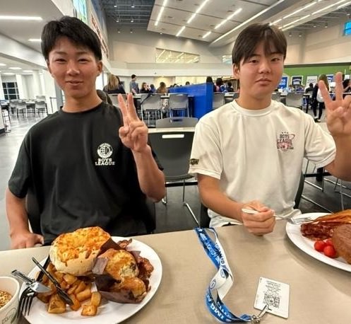 （朝からたくさん食べました）